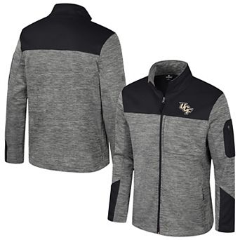 Men's Colosseum Gray/Black UCF Knights Guard Full-Zip Jacket