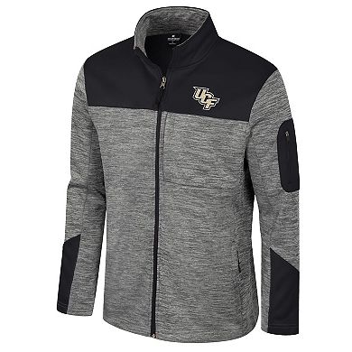 Men's Colosseum Gray/Black UCF Knights Guard Full-Zip Jacket