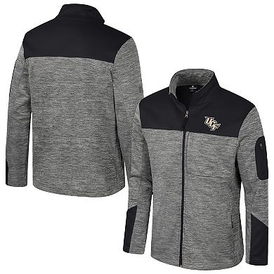 Men's Colosseum Gray/Black UCF Knights Guard Full-Zip Jacket