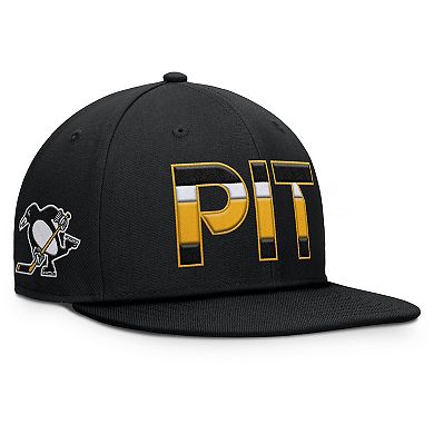 Men's Fanatics Black Pittsburgh Penguins Authentic Pro Alternate Jersey Snapback Hat
