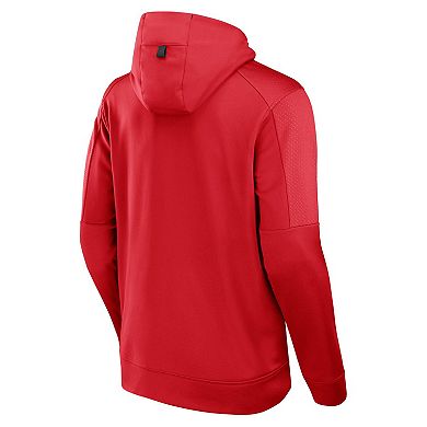 Men's Fanatics Red Chicago Bulls Baller Defender Performance Full-Zip Hoodie