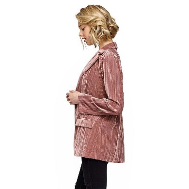 Velvet Blazer In Rogue