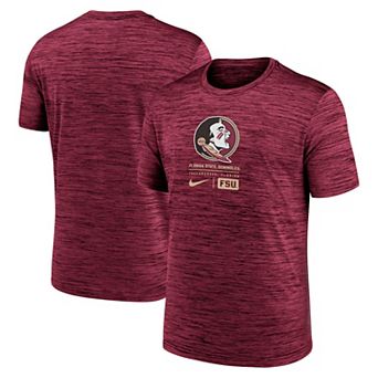 Men's Nike Garnet Florida State Seminoles Campus Center Block Velocity Performance T-Shirt