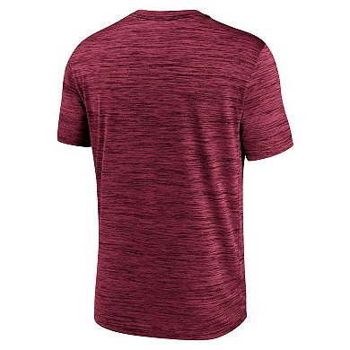Men's Nike Garnet Florida State Seminoles Campus Center Block Velocity Performance T-Shirt