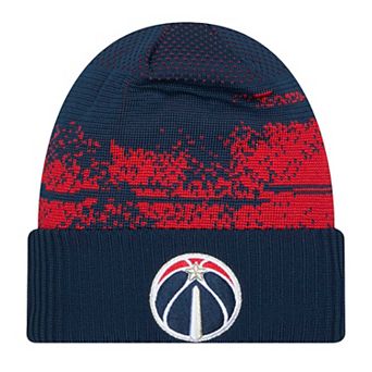 Men's New Era Navy Washington Wizards Tip-Off Cuffed Knit Hat