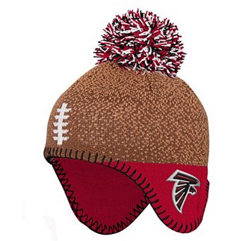 Preschool��Brown Atlanta Falcons Football Head Knit Hat with Pom