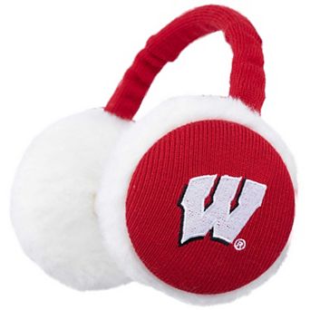 ZooZatz Red Wisconsin Badgers Fashion Knit Earmuffs