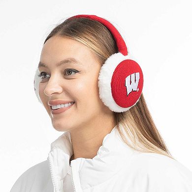 ZooZatz Red Wisconsin Badgers Fashion Knit Earmuffs