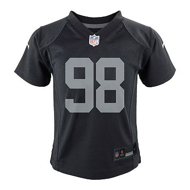Toddler Nike Maxx Crosby Black Las Vegas Raiders Game Jersey