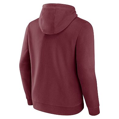 Men's Fanatics Maroon Texas A&M Aggies Iconic Fleece Down The Field Pullover Hoodie