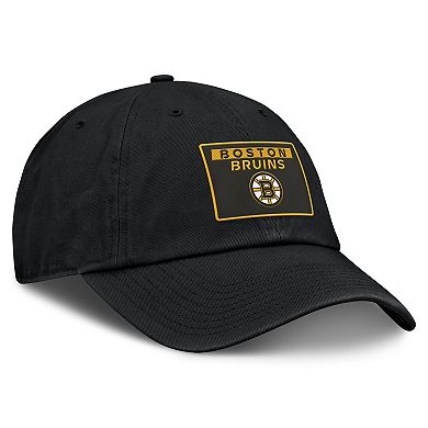Women's Fanatics Black Boston Bruins Authentic Pro Rink Adjustable Hat