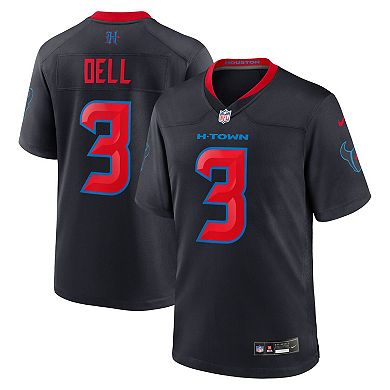 Men's Nike Tank Dell Navy Houston Texans 2nd Alternate Game Jersey