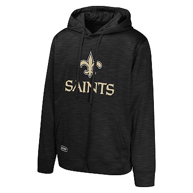 Men's Black New Orleans Saints Streak Fleece Pullover Hoodie
