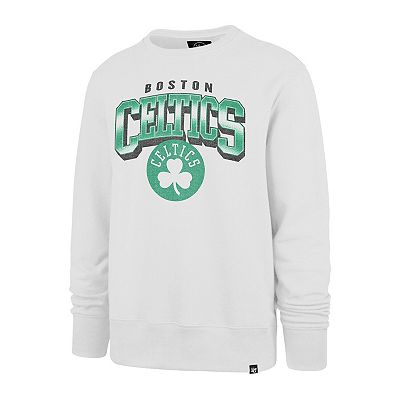 Men s 47 White Boston Celtics Spotlight Headline Pullover Sweatshirt