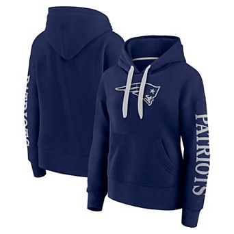 Women's Fanatics Navy New England Patriots Next Elements Pullover Hoodie