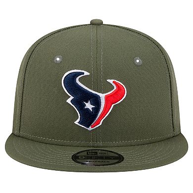 Men's New Era Olive Houston Texans Main 9FIFTY Snapback Hat