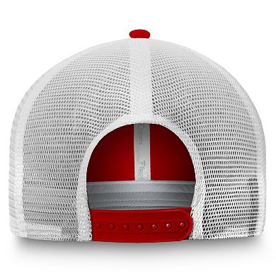 Men's Fanatics Red/White New Jersey Devils Slouch Core Primary Logo Trucker Adjustable Hat