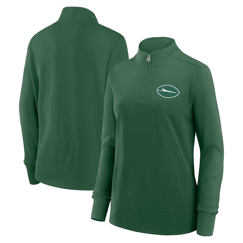 Women's Green New York Jets Velocity Quarter-Zip Jacket, Size: 2XL