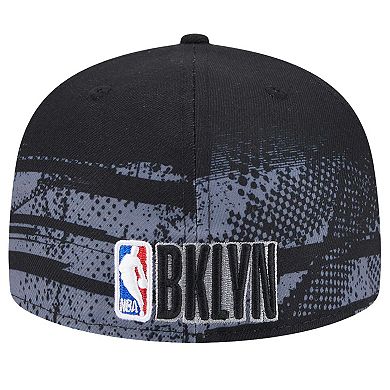 Men's New Era Black Brooklyn Nets Tip-Off 59FIFTY Fitted Hat