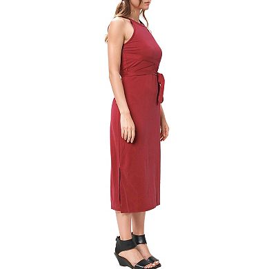 Haltered Sheath Midi Dress