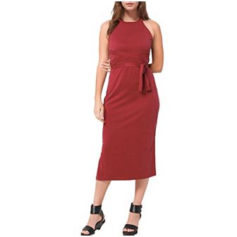Haltered Sheath Midi Dress