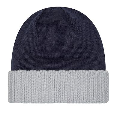 Men's New Era Navy/Gray Dallas Cowboys Oversize Cuffed Knit Hat
