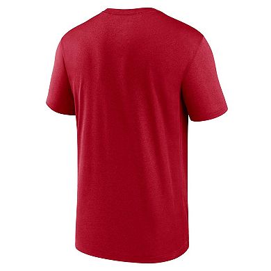 Men's Nike Red Houston Texans Wordmark Legend T-Shirt