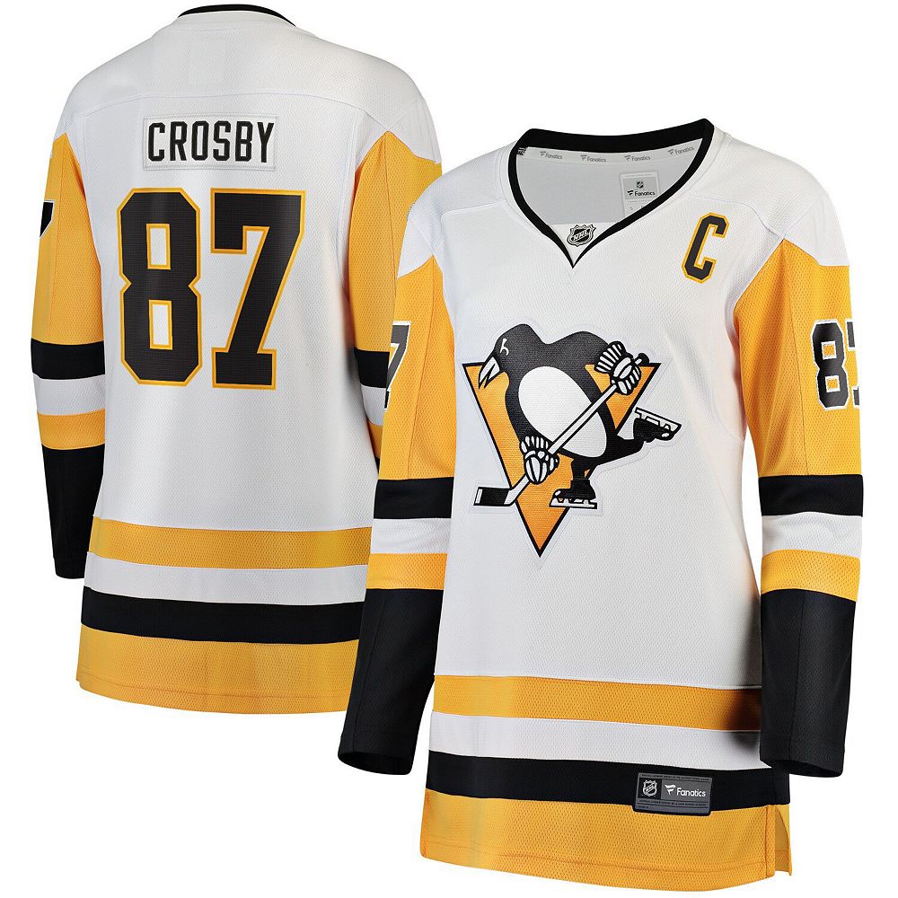 Women's Fanatics Sidney Crosby White Pittsburgh Penguins Premier Breakaway  Player Jersey, image size:1000x1000