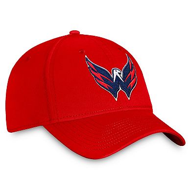 Men's Fanatics Red Washington Capitals Core Primary Logo Flex Hat
