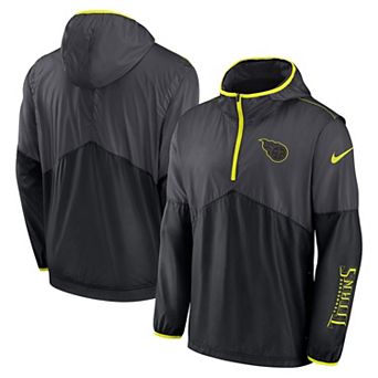 Men's Nike Anthracite Tennessee Titans Volt Hoodie Half-Zip Jacket