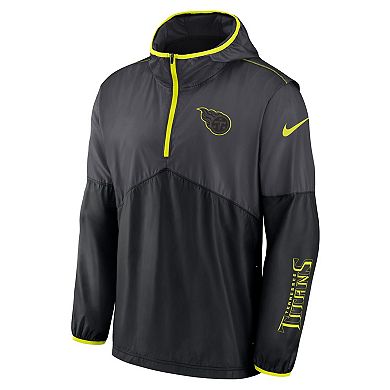 Men's Nike Anthracite Tennessee Titans Volt Hoodie Half-Zip Jacket