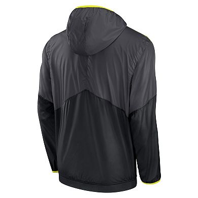 Men's Nike Anthracite Tennessee Titans Volt Hoodie Half-Zip Jacket