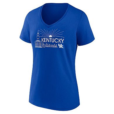 Women's Fanatics Royal Kentucky Wildcats Fundamentals Region Draw T-Shirt