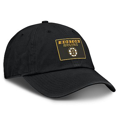 Men's Fanatics Black Boston Bruins Authentic Pro Prime Adjustable Hat