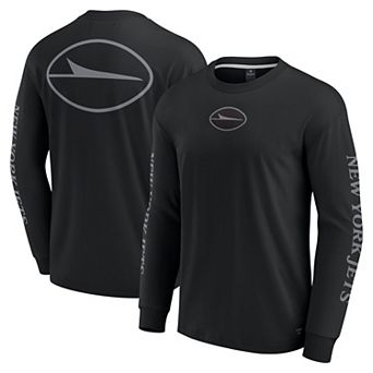 Unisex Fanatics Black New York Jets Elements Strive Long Sleeve T-Shirt
