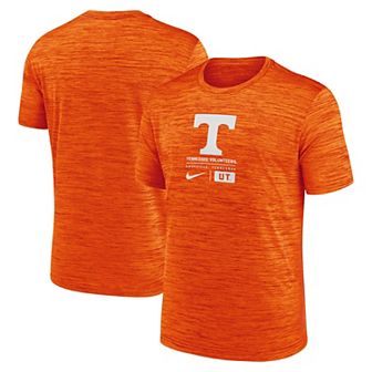 Men's Nike Tennessee Orange Tennessee Volunteers Campus Center Block Velocity Performance T-Shirt
