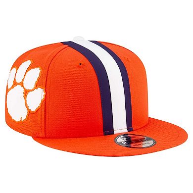 Men's New Era Orange Clemson Tigers Helmet 9FIFTY Snapback Hat