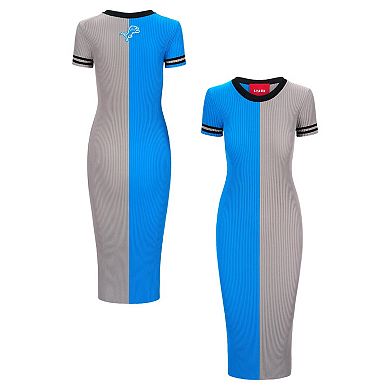 Women's STAUD Blue/Silver Detroit Lions Colleen Dress