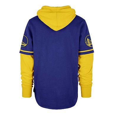 Men's '47 Royal Golden State Warriors Trifecta Shortstop Pullover Hoodie