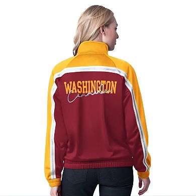 Women's G-III 4Her by Carl Banks Burgundy Washington Commanders Post Game Full-Zip Track Jacket
