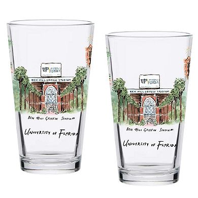 Florida Gators 2-Pack 16oz. Laura Wilcox University Pint Set