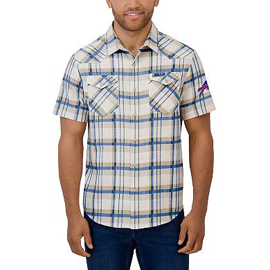 Men's Darius Rucker Collection by Fanatics Royal Buffalo Bills Plaid Full-Snap Shirt