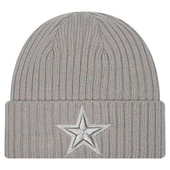 Men's New Era Gray Dallas Cowboys Color Pack Cuffed Knit Hat