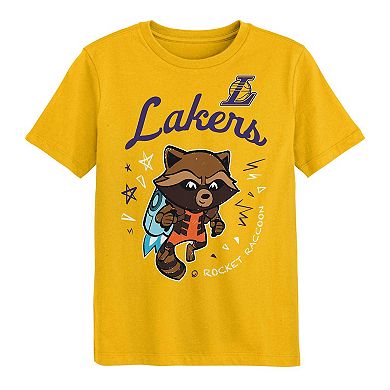 Preschool Los Angeles Lakers Two-Piece Guardians Of The Galaxy T-Shirt Set