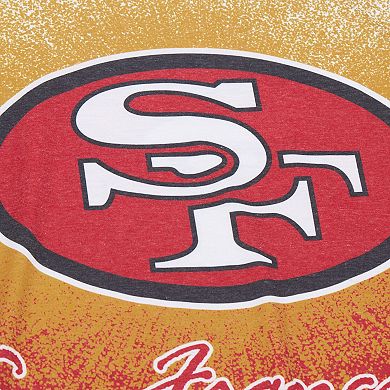 Men's Mitchell & Ness White San Francisco 49ers Team Burst Vintage Logo T-Shirt