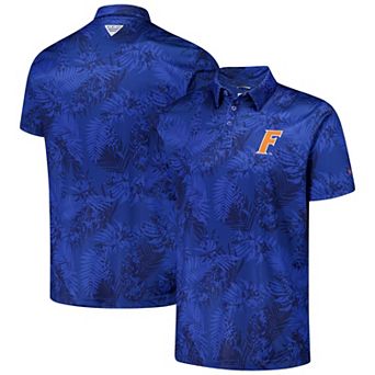 Men's Columbia Royal Florida Gators PFG Super Terminal Tackle�� Omni-Shade�� Bangalows Polo
