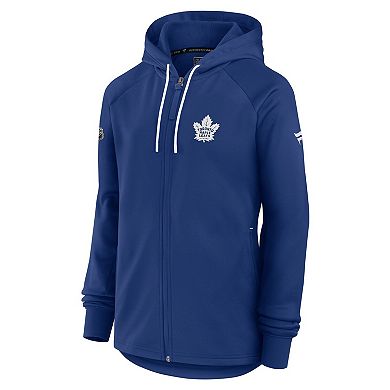 Women's Fanatics Blue Toronto Maple Leafs Authentic Pro Rink Fleece Full-Zip Jacket