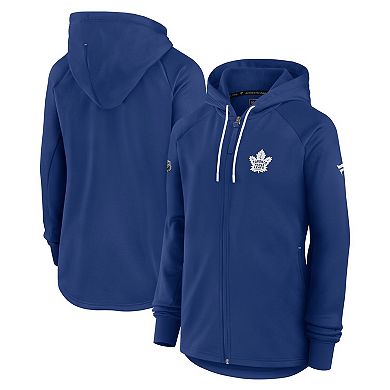Women's Fanatics Blue Toronto Maple Leafs Authentic Pro Rink Fleece Full-Zip Jacket