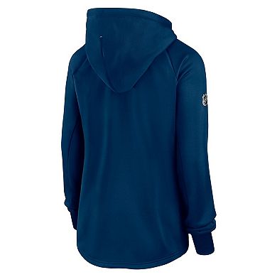 Women's Fanatics Deep Sea Blue Seattle Kraken Authentic Pro Rink Fleece Full-Zip Jacket