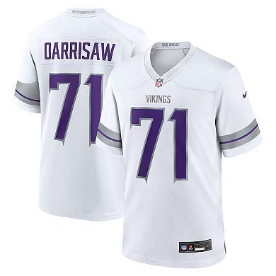 Men's Nike Christian Darrisaw White Minnesota Vikings Alternate Game Jersey